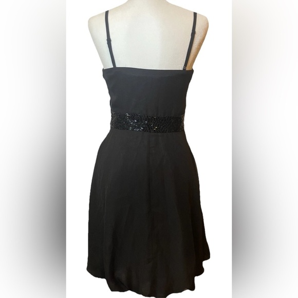 Vintage Versace Black Mini Dress M 8 Strapless Beaded Designer Cocktail Party - Picture 16 of 16